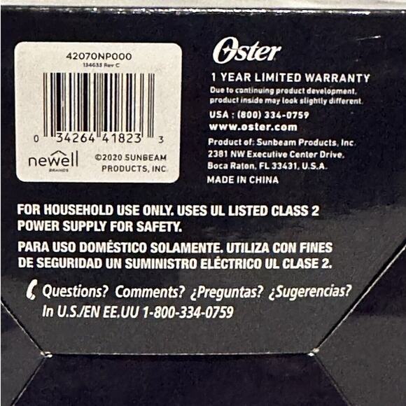 New In Box Oster Electric Wine Bottle Opener Corkscrew Cordless Rechargeable - Picture 2 of 6